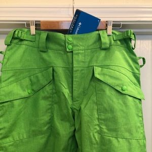 Colombia snow boarding pants green